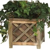 image:imageNearly Natural 34 in Artificial Bougainvillea Topiary with Wood Box