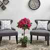 image:imageNearly Natural 34 in Artificial Bougainvillea Topiary with Wood Box