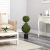 image:imageNearly Natural 35 in Artificial Double Boxwood Topiary Ball Tree Room Decor
