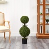 image:imageNearly Natural 35 in Artificial Double Boxwood Topiary Ball Tree Room Decor