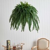 image:imageNearly Natural 39in Boston Fern Artificial Plant in Metal Hanging Bowl