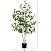 image:imageNearly Natural 4 ft Artificial Birch Tree RealTouch Leaves Indoor Plant4ft