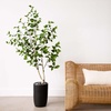 image:imageNearly Natural 4 ft Artificial Birch Tree RealTouch Leaves Indoor Plant5ft