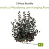 image:imageNearly Natural 41in UV Resistant Artificial Wandering Jew Hanging Plant IndoorOutdoor Set of 341in