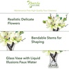 image:imageNearly Natural 4534WH Magnolia Arrangement with VaseWhite