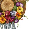 image:imageNearly Natural 4587 Mixed Flower Hat Wreath18