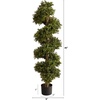 image:imageNearly Natural 46 in Artificial Boxwood Spiral Topiary Tree with Planter