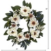 image:imageNearly Natural 4793 22in Magnolia WreathWhite