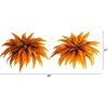 image:imageNearly Natural 48Inch Autumn Artificial Fall Boston Fern Set of 2  Harvest Season Foliage Mimics Turning Leaves of Autumn