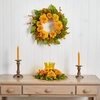 image:imageNearly Natural 4904 Golden Sunflower Wreath 22Inch Yellow