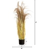 image:imageNearly Natural 4ft Artificial Pampas Grass  Lifelike Indoor Faux Plant for Home Dcor