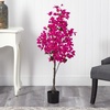 image:imageNearly Natural 4ft Bougainvillea Artificial Tree Pink 19 in W x 9 in D x 48 in H