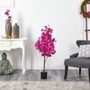 image:imageNearly Natural 4ft Bougainvillea Artificial Tree Pink 19 in W x 9 in D x 48 in H