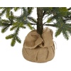 image:imageNearly Natural 4ft Fraser Fir Natural Look Artificial Christmas Tree with 100 Clear LED Lights a Burlap Base and 403 Bendable Branches