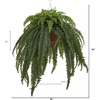 image:imageNearly Natural 50 in Artificial Giant Boston Fern Hanging Cone Room Decor