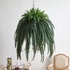 image:imageNearly Natural 50 in Artificial Giant Boston Fern Hanging Cone Room Decor