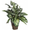 image:imageNearly Natural 6527 Greens with Wicker Decorative Silk Plant Green 30 in x 9 in x 75 inGreen
