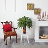 image:imageNearly Natural 6628 Boston Fern with Bamboo Vase Decorative Silk Plant Green 12 x 12 x 35
