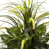 image:imageNearly Natural 6727 3ft Mixed Greens amp Cattails with Planter 26 x 26 x 36 inches GreenGreen
