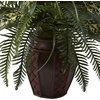 image:imageNearly Natural 6727 3ft Mixed Greens amp Cattails with Planter 26 x 26 x 36 inches GreenGreen