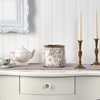 image:imageNearly Natural 7 in Tuscan Ceramic Gray Scroll Decorative Planter7in
