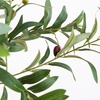 image:imageNearly Natural 7ft Artificial Olive Tree  Minimalist Faux Olive Plant with MultiTone Leaves Faux Olives and Bendable Branches Includes White Decorative Planter