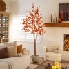 image:imageNearly Natural 8ft PreLit Grand Autumn Eucalyptus Artificial Fall Tree with 540 Warm White LED Lights