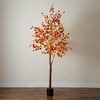 image:imageNearly Natural 8ft PreLit Grand Autumn Eucalyptus Artificial Fall Tree with 540 Warm White LED Lights