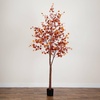image:imageNearly Natural 8ft PreLit Grand Autumn Eucalyptus Artificial Fall Tree with 540 Warm White LED Lights