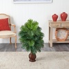 image:imageNearly Natural Areca Palm with Urn Silk Plant