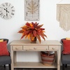 image:imageNearly Natural Autumn Boston Fern Artificial Plant in Metal Planter