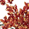 image:imageNearly Natural Cymbidium with Decorative Vase Silk ArrangementRed