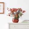 image:imageNearly Natural Cymbidium with Decorative Vase Silk ArrangementRed