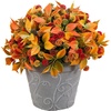 image:imageNearly Natural 155in Mixed Fall Mum UVResistant Outdoor Porch Decor