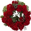 image:imageNearly Natural 17 in Artificial Geranium Wreath for Front Door Home Decor
