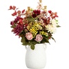 image:imageNearly Natural 25in Mixed Flower Arrangement in Ceramic Vase