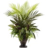 image:imageNearly Natural 27in Mixed Areca Palm Fern amp Peacock with Planter