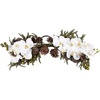 image:imageNearly Natural 30in Phalaenopsis Orchid amp Pine Swag