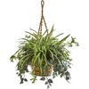 image:imageNearly Natural 30in Wandering Jew amp Spider Artificial Plant in Hanging Basket