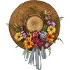 image:imageNearly Natural 4587 Mixed Flower Hat Wreath18