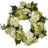 image:imageNearly Natural 4780 Hydrangea Wreath 22Inch CreamGreen