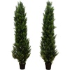 image:imageNearly Natural 5 ft Artificial Cedar Topiary Tree UVResistant Porch Decor