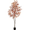 image:imageNearly Natural 7ft Autumn Japanese Maple Artificial Fall Tree  CopperyRed Foliage  Indoor Decor  No Maintenance
