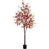 image:imageNearly Natural 8ft PreLit Grand Autumn Eucalyptus Artificial Fall Tree with 540 Warm White LED Lights