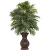 image:imageNearly Natural Areca Palm with Urn Silk Plant