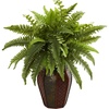 image:imageNearly Natural Boston Fern Artificial Plant in Decorative Planter