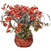 image:imageNearly Natural Cymbidium with Decorative Vase Silk ArrangementRed