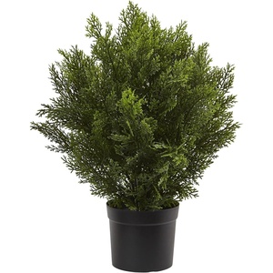 image:imageNearly Natural 2 ft Artificial Cedar Bush Indoor Outdoor Plant with Pot