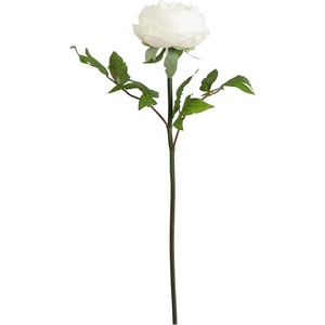 image:imageNearly Natural 20in Artificial Peony Flower Stems Set of 3 Long Stem Artificial Flowers for Home or Office Dcor Faux Peony Flower Stems in White for DIY DecorationWhite