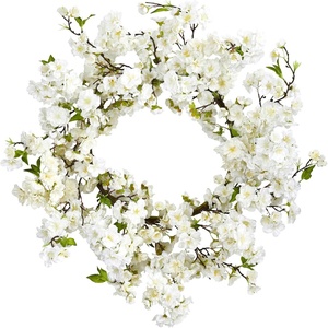 image:imageNearly Natural 24in Artificial Cherry Blossom Wreath